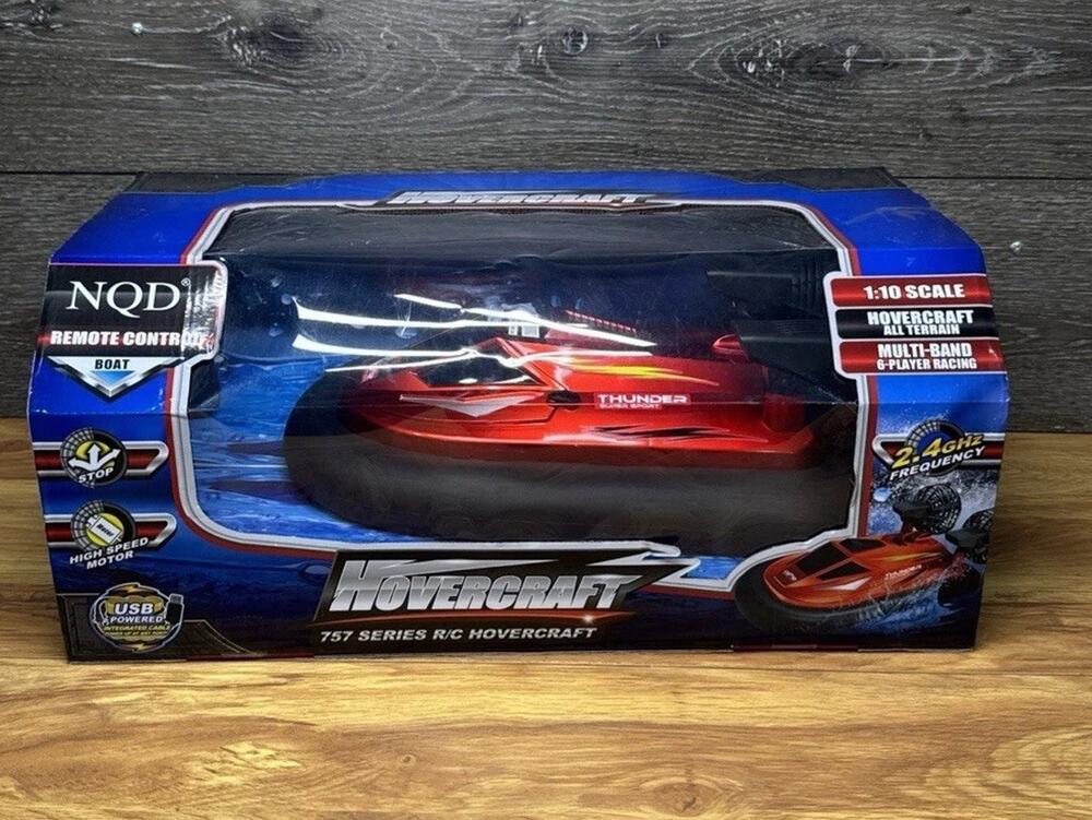 NQD 757 Series Radio Control Hovercraft Super Sports 1:10 Scale 2.4GHz Red Boat